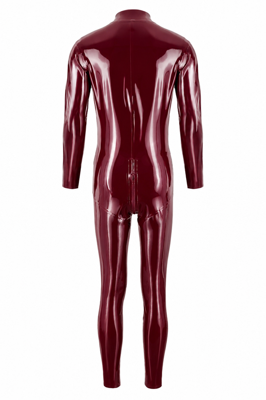 Dark Burgundy Latex Catsuit