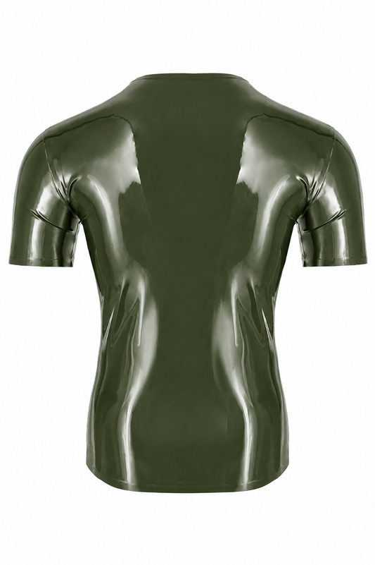 Dark Green Latex T-Shirt