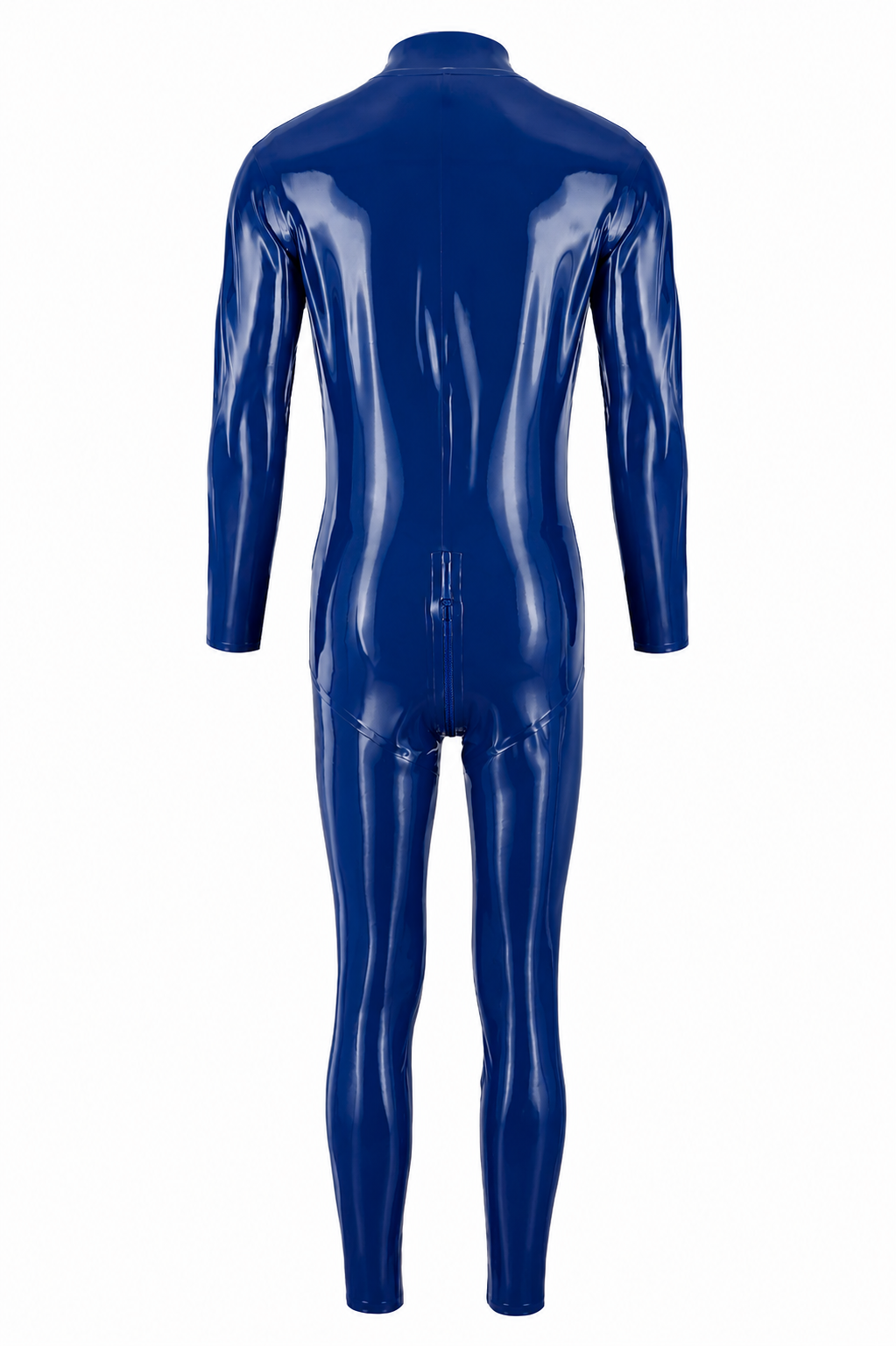 Blue Latex Catsuit