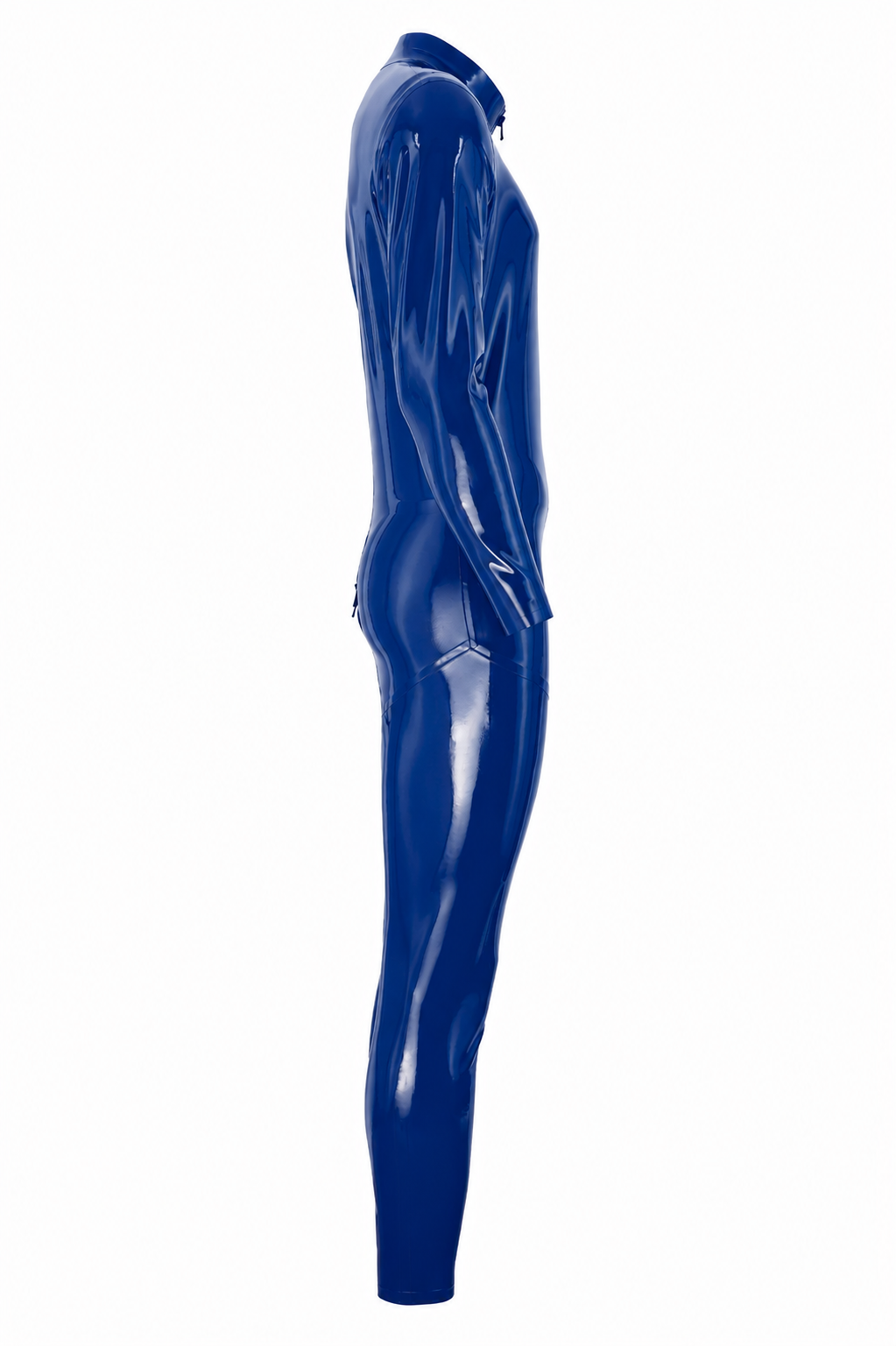 Blue Latex Catsuit
