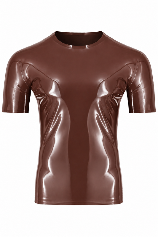 Chocolate Burgundy Latex T-Shirt