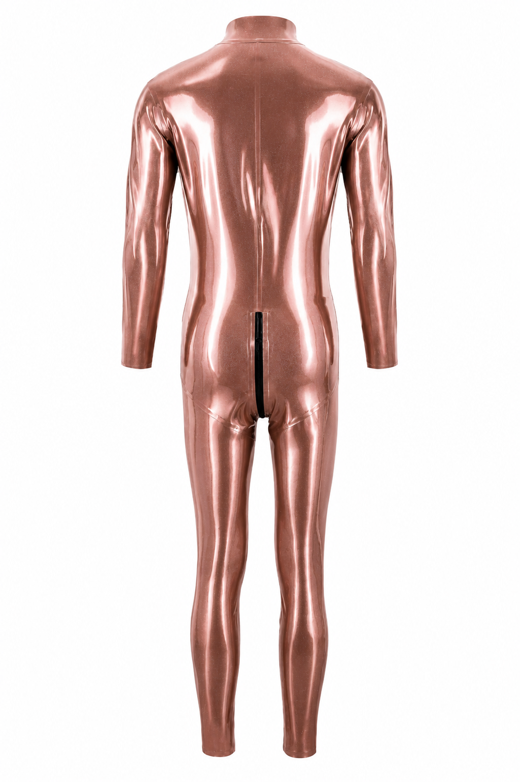 Copper Metallic Latex Catsuit