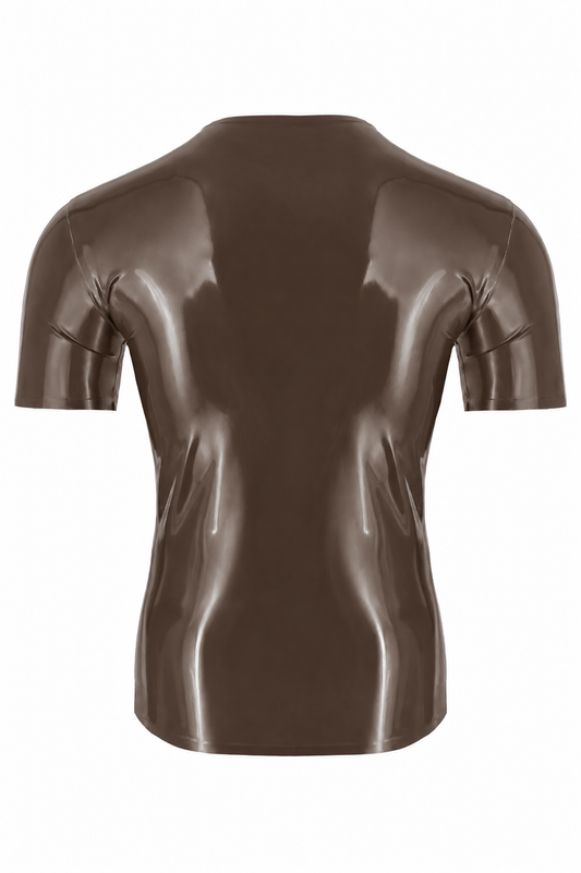 Dark Brown Latex T-Shirt
