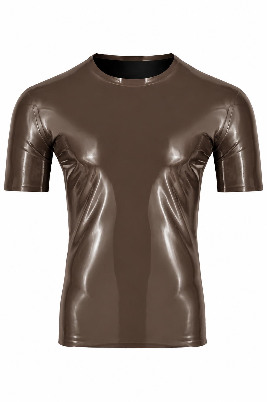 Dark Brown Latex T-Shirt