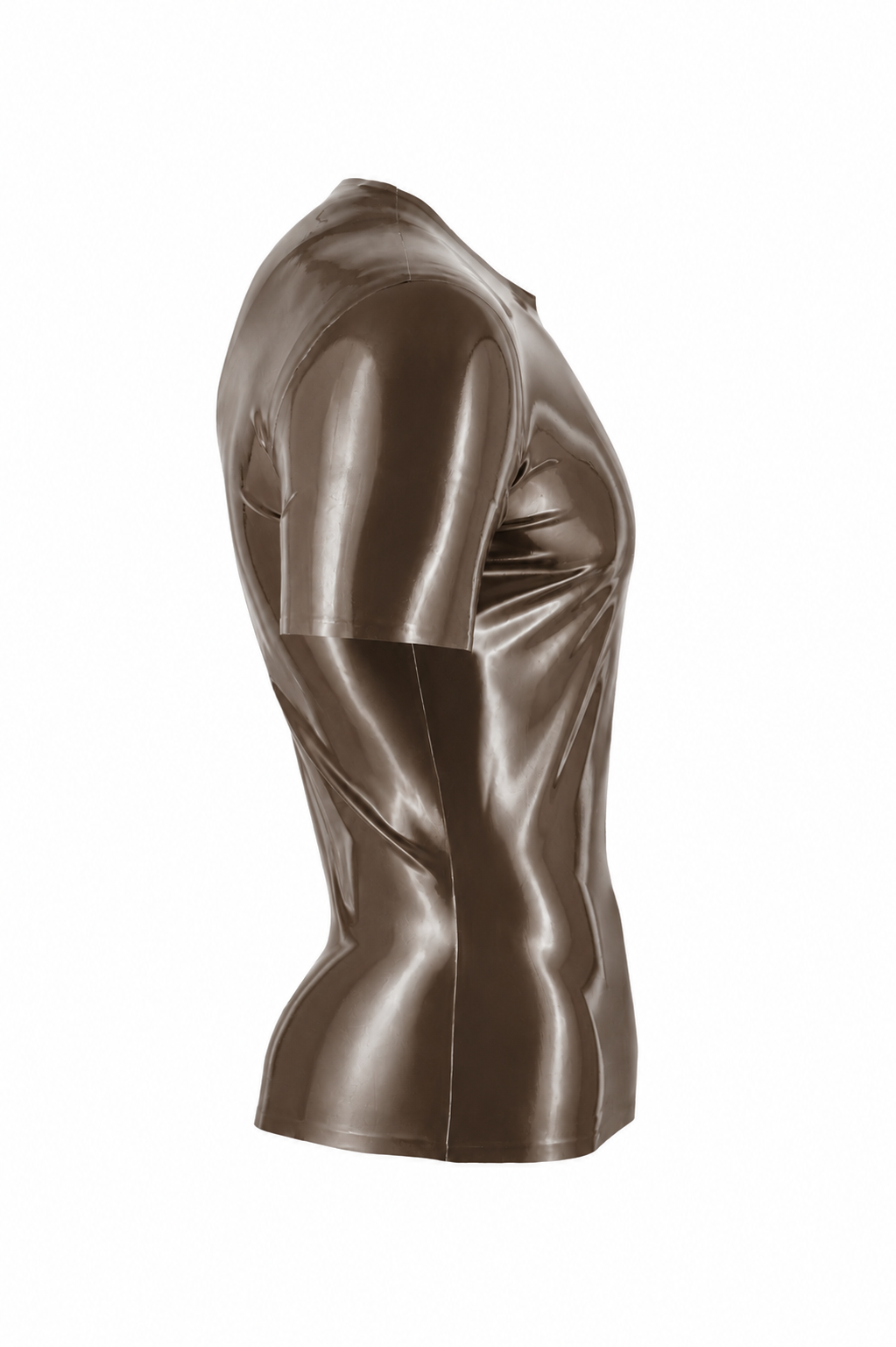 Dark Brown Latex T-Shirt