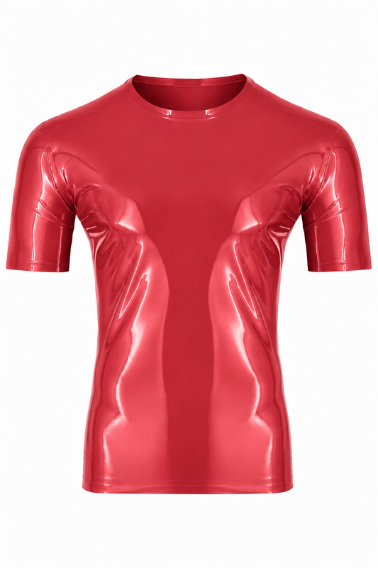 Dark Burgundy Latex T-Shirt