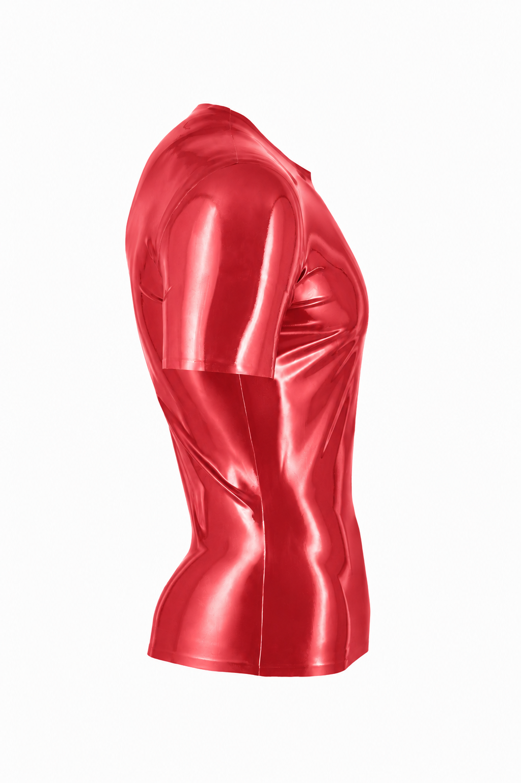 Dark Burgundy Latex T-Shirt