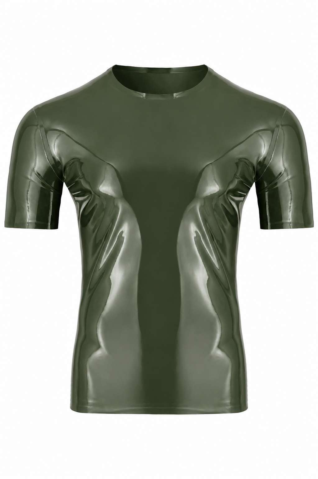 Dark Green Latex T-Shirt