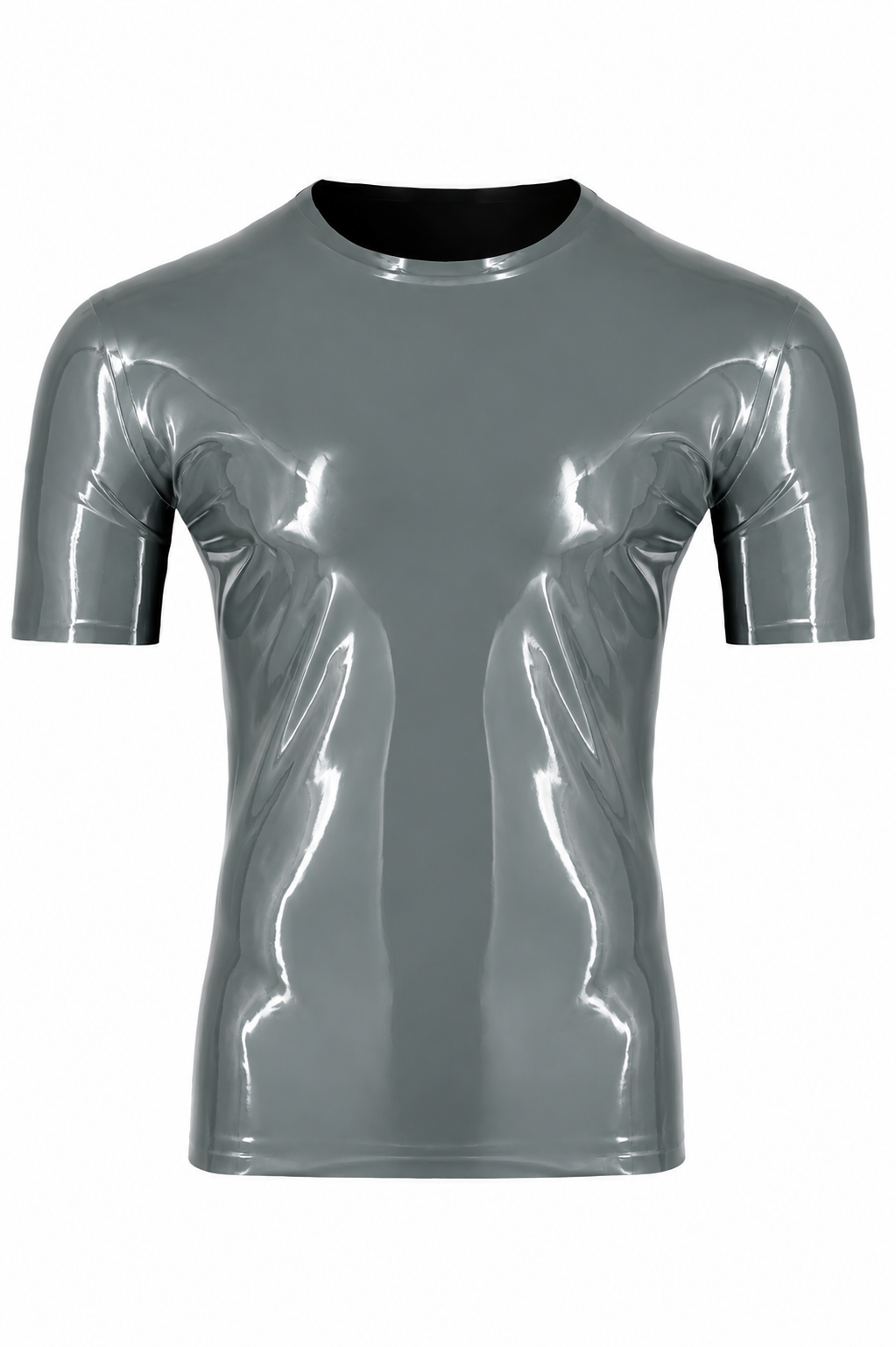 Dark Grey Latex T-Shirt