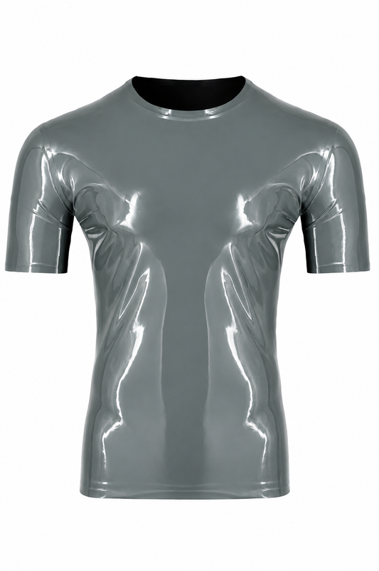 Dark Grey Latex T-Shirt