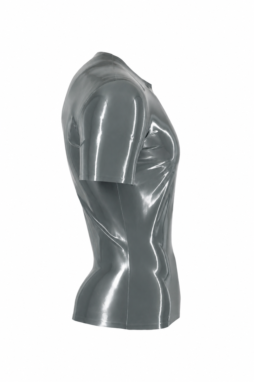 Dark Grey Latex T-Shirt