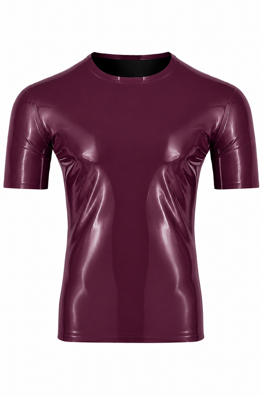 Dark Plum Latex T-Shirt