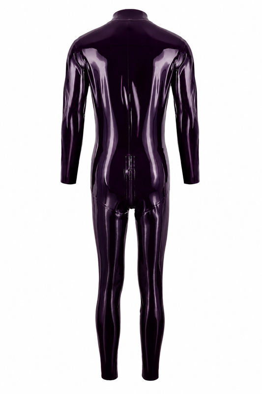 Dark Purple Latex Catsuit