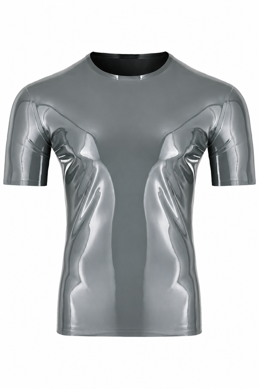 Grey Latex T-Shirt