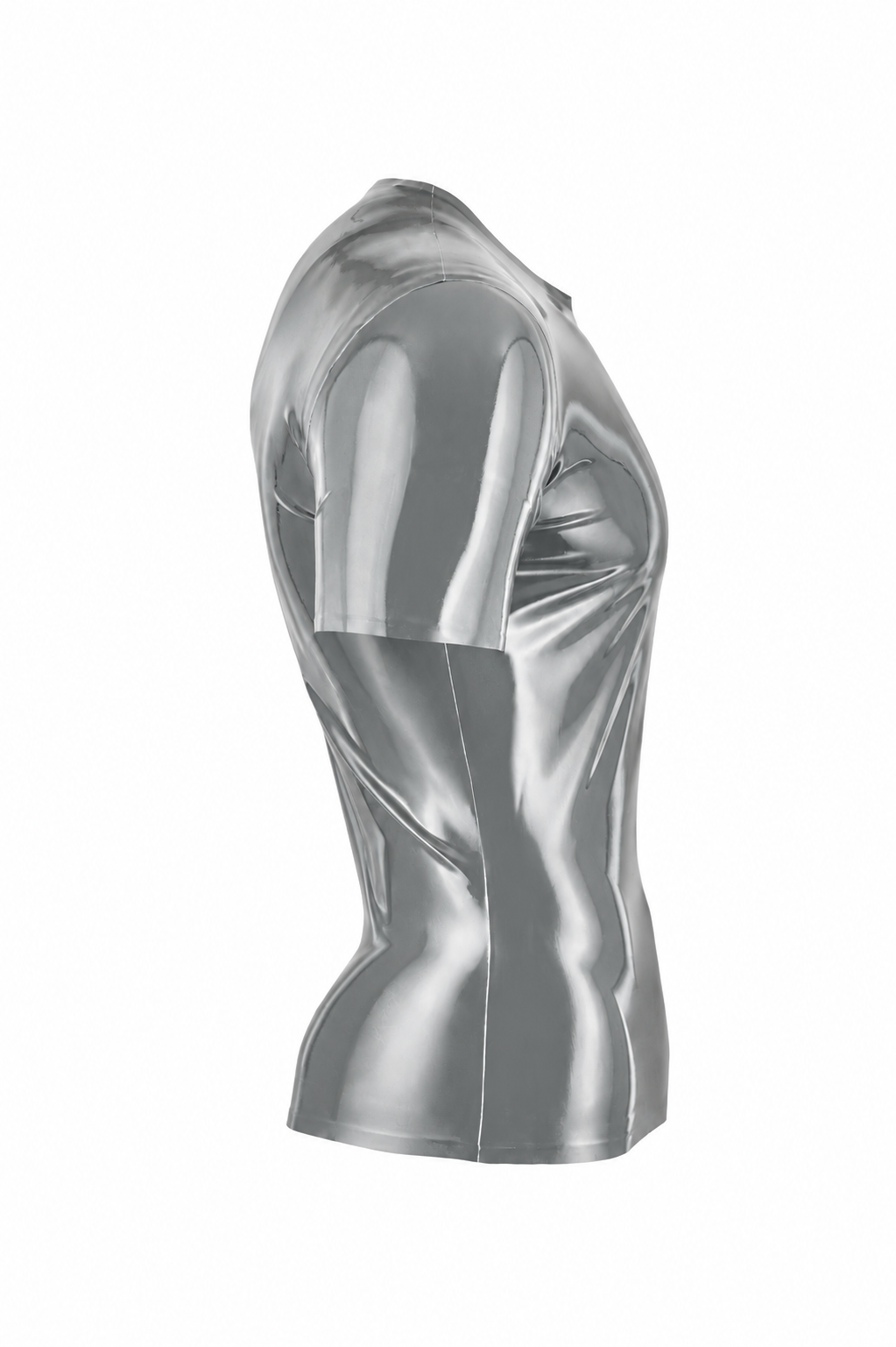 Grey Latex T-Shirt
