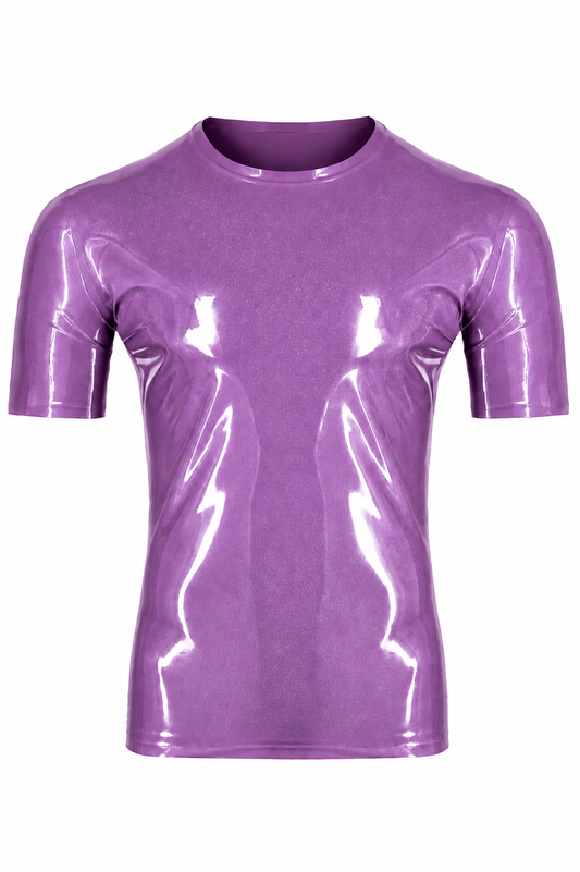 Heater Purple Metallic Latex T-Shirt
