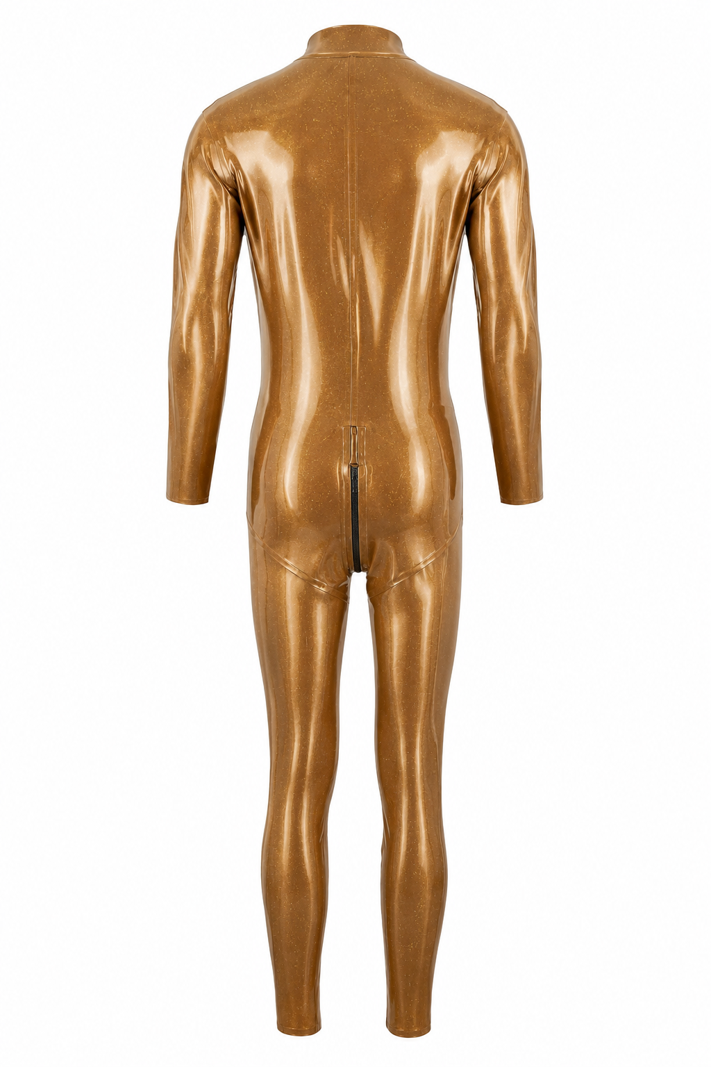 Golden Metallic Latex Catsuit