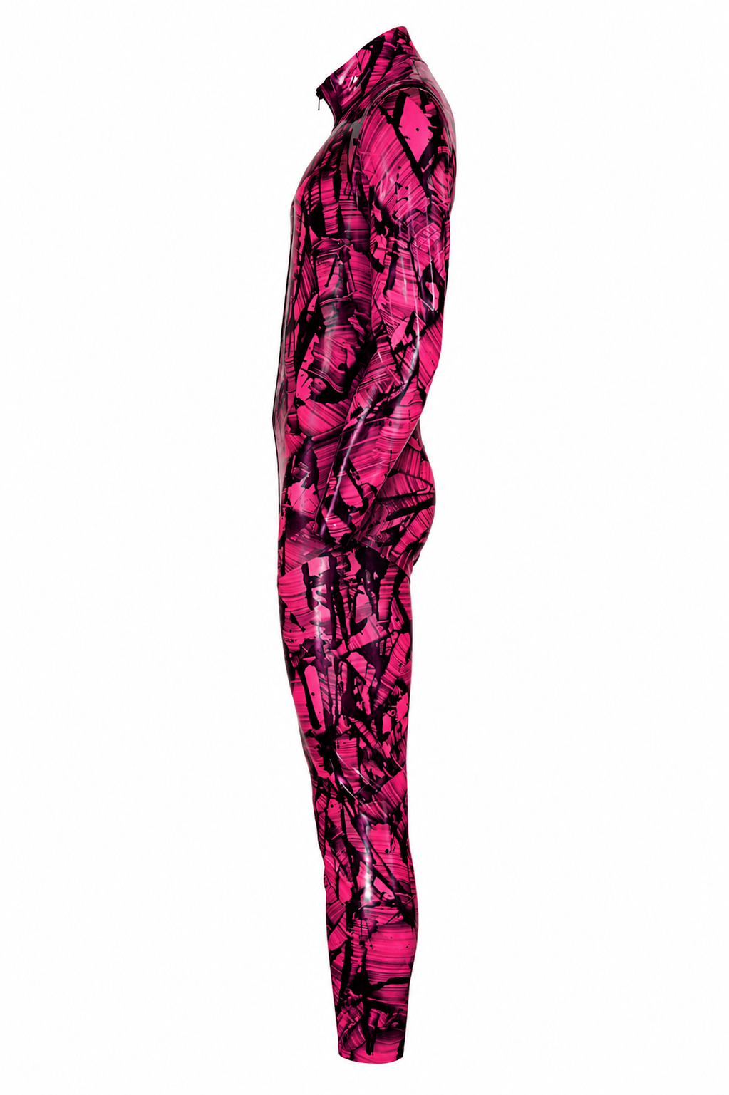 Obsidian Pink Latex Catsuit