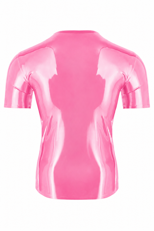 Pearl Pink Semi-Translucent Latex T-Shirt