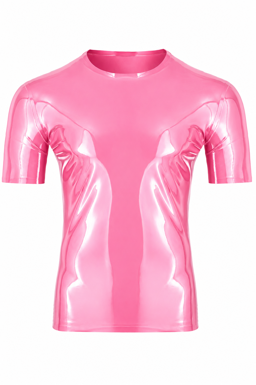 Pearl Pink Semi-Translucent Latex T-Shirt