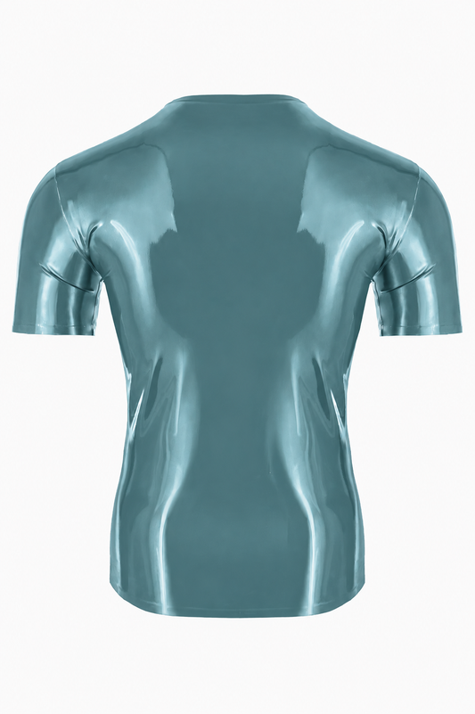 Silver Blue Latex T-Shirt
