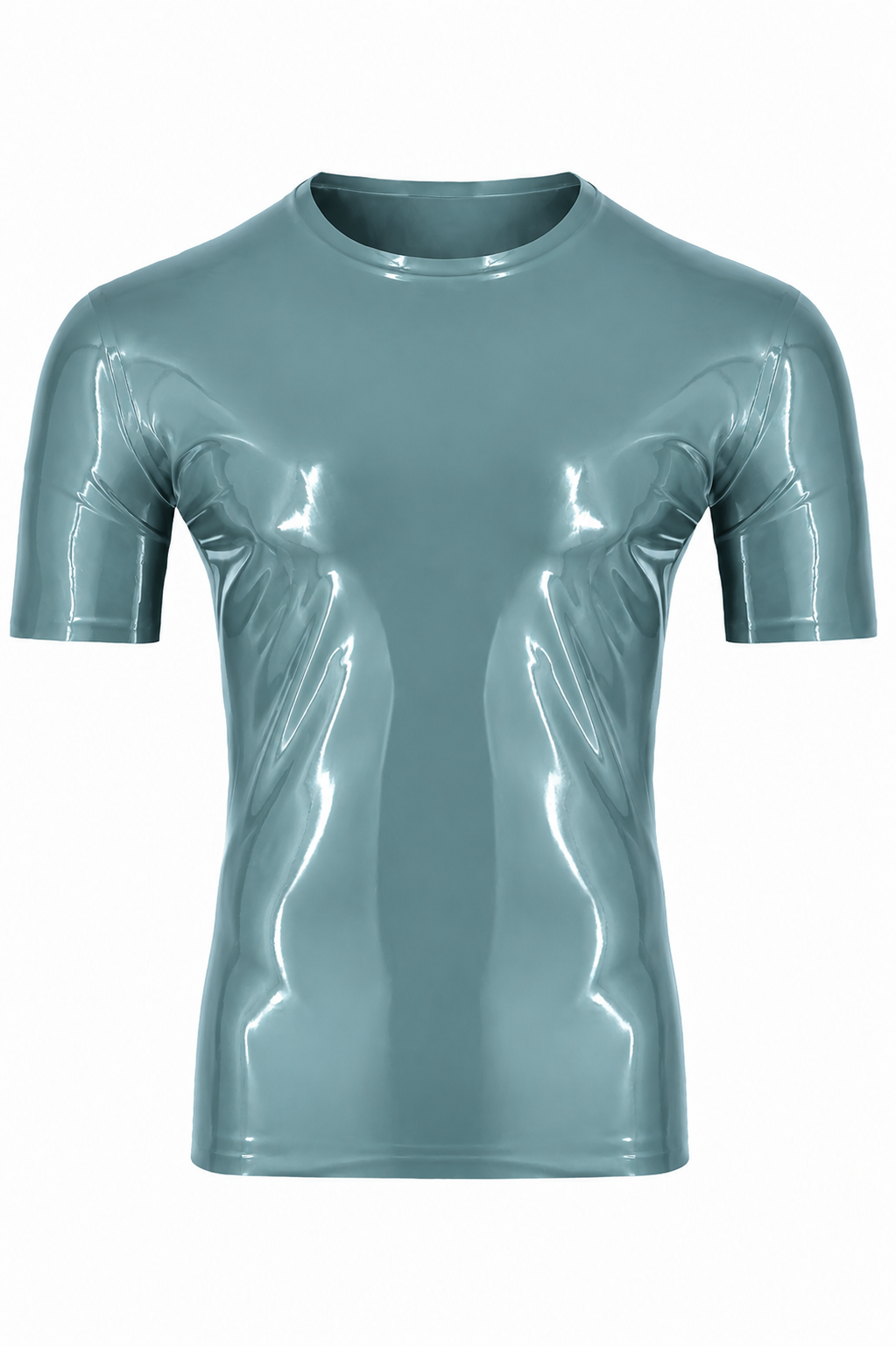 Silver Blue Latex T-Shirt