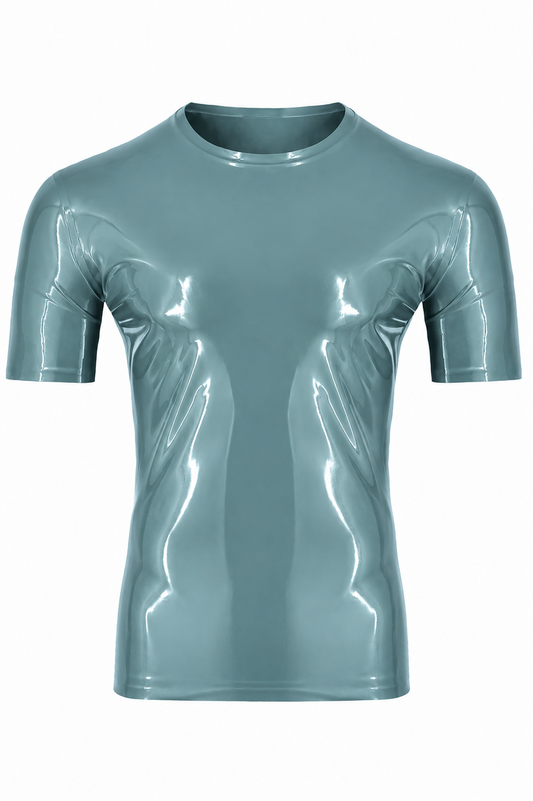 Silver Blue Latex T-Shirt