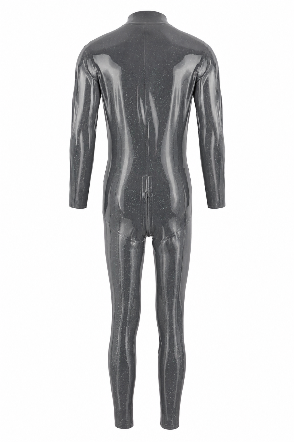 Silver Metallic Latex Catsuit