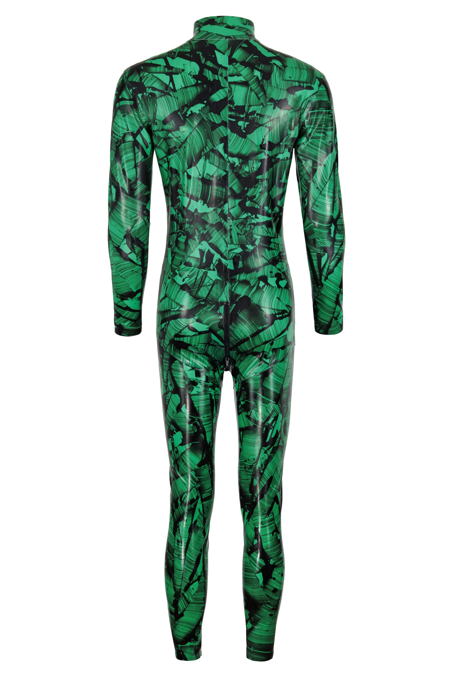 Obsidian Green Latex Catsuit