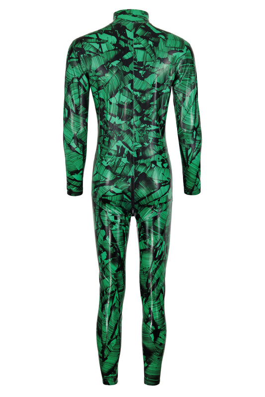 Obsidian Green Latex Catsuit